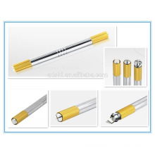 Double side Micro-blading pen stainless steel hand tool S3D Embroidery eyebrow pen